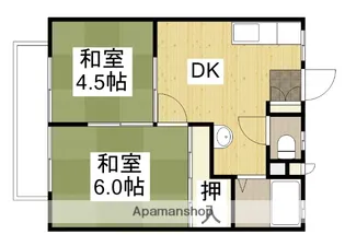 パナハイツ橋本 A【102号室】の間取り