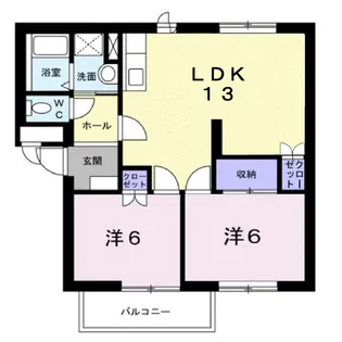 Dカントリーハイツ【2階】の間取り
