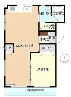 タキミヤマンション【2階】の間取り