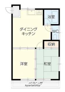 ポルテ東吉津【3階】の間取り