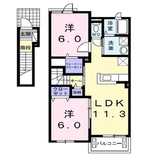セレノ・カーサ そら【2階】の間取り