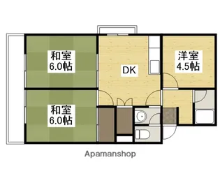 駒金屋5マンション【2階】の間取り