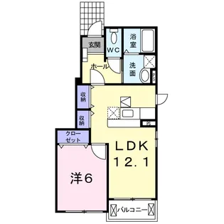フォーゲルB【1階】の間取り