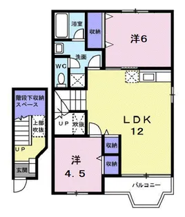 フローレンス御幸A【2階】の間取り