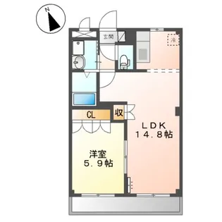 ル・ボヌール【3階】の間取り