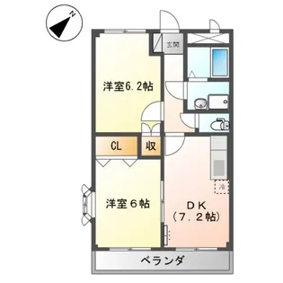 アプリコット・ハウス【1階】の間取り