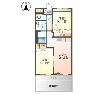 グリーンロック【1階】の間取り