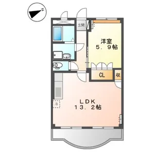 メゾン・グロワール【2階】の間取り