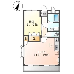 グリシーナ【1階】の間取り