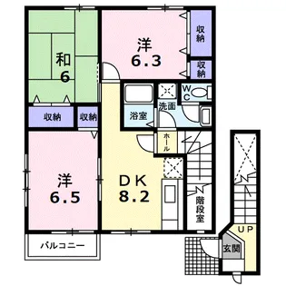 ボナールA【2階】の間取り