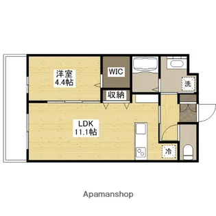 ザ・プレミア旭町【4階】の間取り