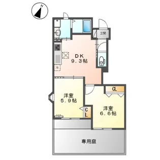 アイディール【1階】の間取り
