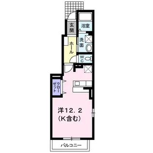 カーサフェリーチェD【1階】の間取り