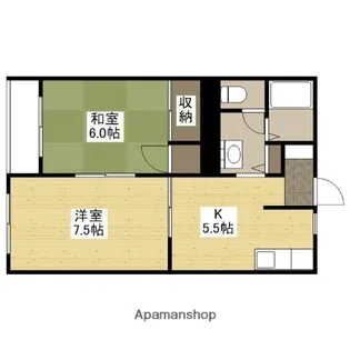 セピエB【204号室】の間取り