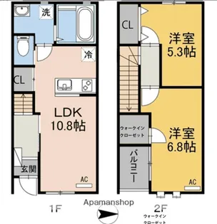 アルカンシェルA棟【1階】の間取り
