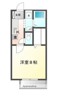 グリンルーフB【2階】の間取り