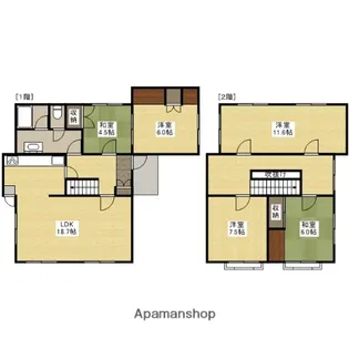広島県福山市幕山台4丁目【一戸建】の間取り