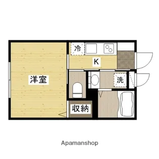 エルメゾン沖野上【1階】の間取り