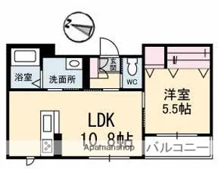 グランベレオ今津II【2階】の間取り