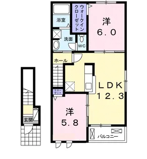ジェルメZ・A【2階】の間取り