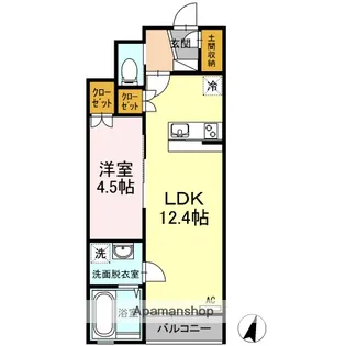 アメリア【1階】の間取り