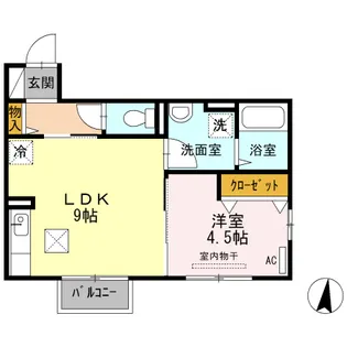 エスポワール【1階】の間取り