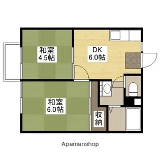 パークハイツ橋本B【201号室】の間取り