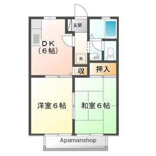 コーポさとうA【103号室】の間取り