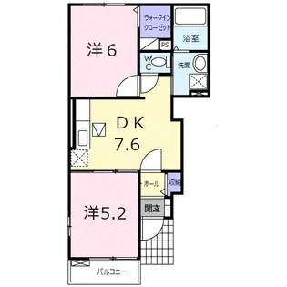 ビ・アレイド 上下【1階】の間取り