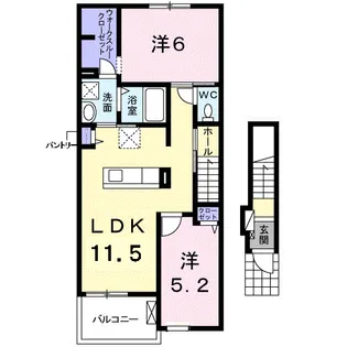 ラピス【2階】の間取り