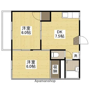 オリンポスA【1階】の間取り