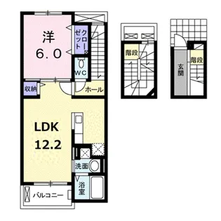ライトスプリングB【3階】の間取り