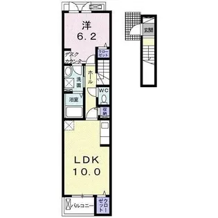 グランツB【2階】の間取り