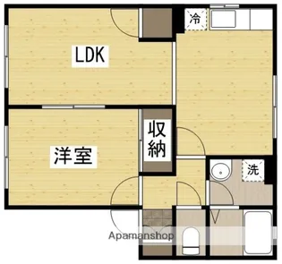 ミキハウス【101号室】の間取り