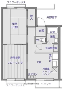 かすみマンション【3階】の間取り