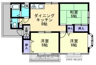 サンライズフジイ【2階】の間取り