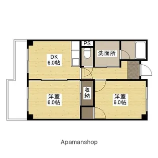 メゾン霞【6階】の間取り