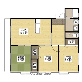 エトワール東手城 B棟【101号室】の間取り