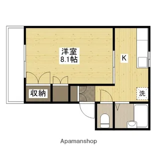 ローズガーデンC【C103号室】の間取り