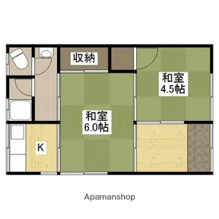 和田アパート【2号室】の間取り