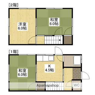 河村西深津住宅【北号室】の間取り