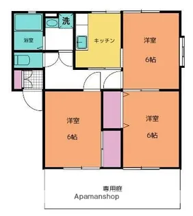 ウィンディア手城A【1階】の間取り