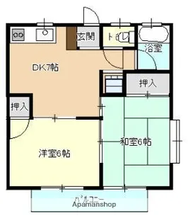 ヴィラ幸陽Ⅰ【2階】の間取り