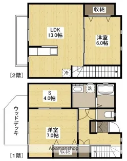 ロイヤルエビス【B号室】の間取り