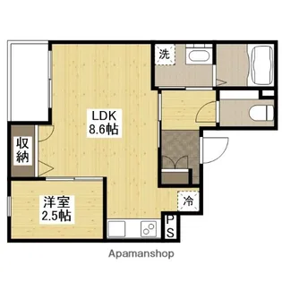 月光福山沖野上町【1階】の間取り