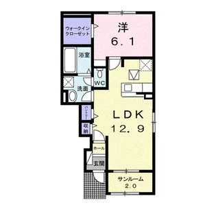 ベル ヴィオラ V【1階】の間取り