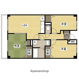 ロイヤルパレス春日【3階】の間取り
