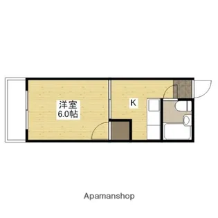 マンションMIWA【203号室】の間取り