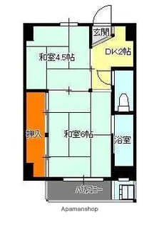 アドバンス神辺 1号棟【107号室】の間取り