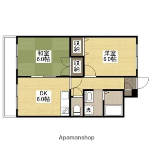 サンハーモニーキッタカ【303号室】の間取り